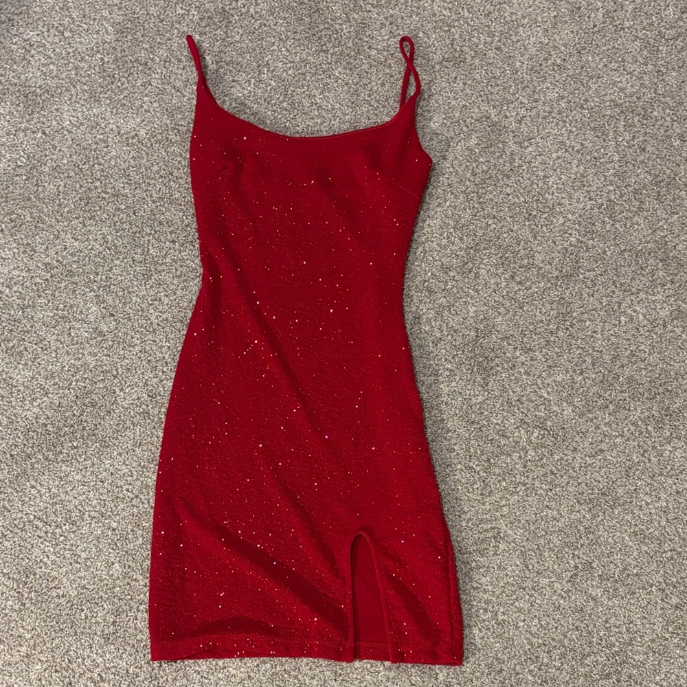 Elegant Red Women's Dress